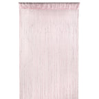Shiny String Curtain Panel - Baby Pink