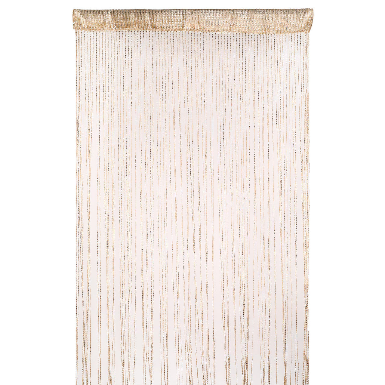 Shiny String Curtain Panel - Champagne