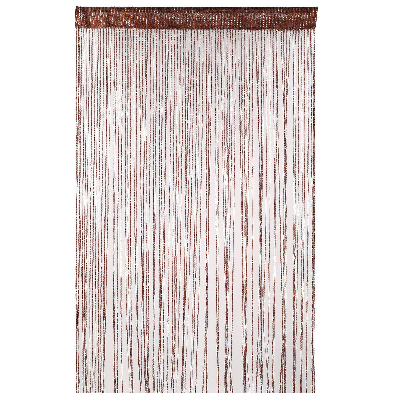 Shiny String Curtain Panel - Dark Burgundy