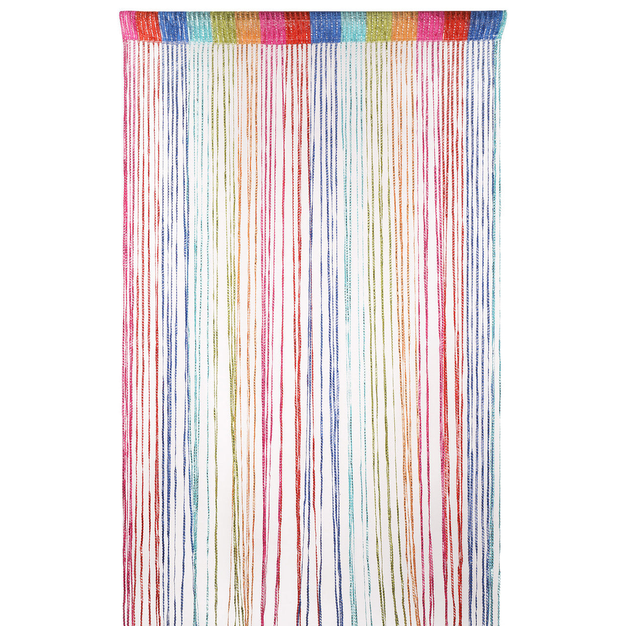 Shiny String Curtain Panel - Multicoloured