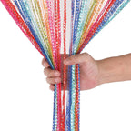 Shiny String Curtain Panel - Multicoloured
