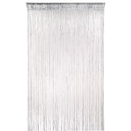 Shiny String Curtain Panel - Silver