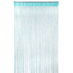 Shiny String Curtain Panel - Turquoise
