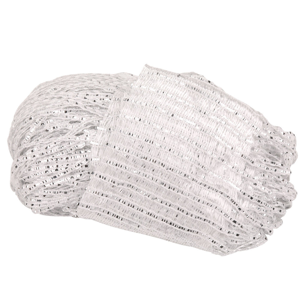 Shiny String Curtain Panel - White