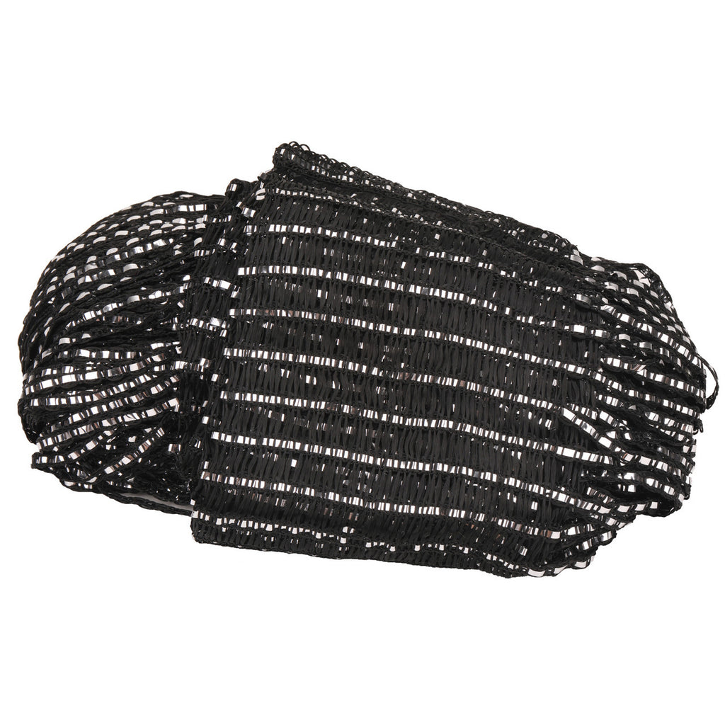 Shiny String Curtain Panel - Black