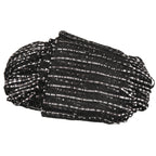 Shiny String Curtain Panel - Black