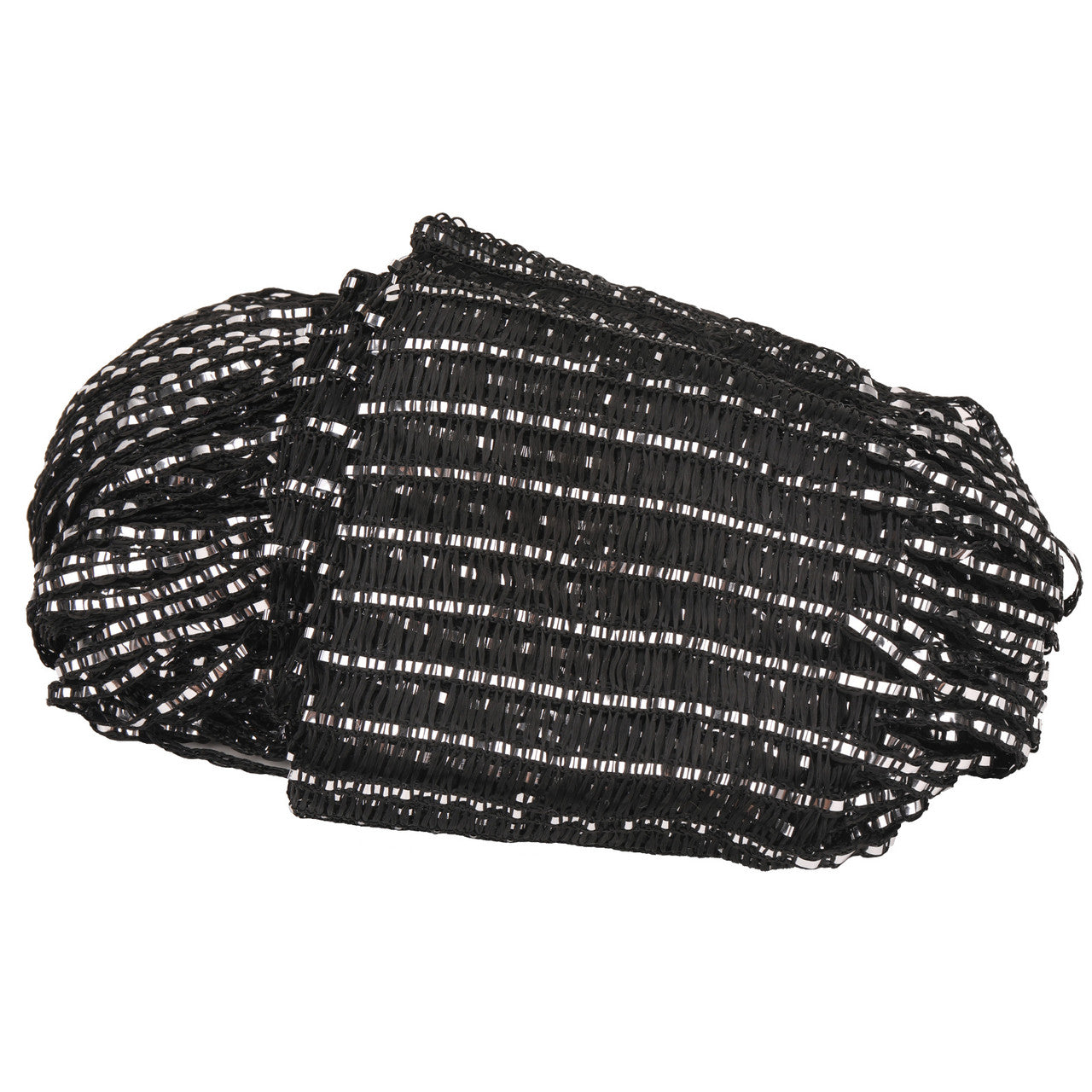 Shiny String Curtain Panel - Black