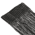 Shiny String Curtain Panel - Black