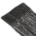 Shiny String Curtain Panel - Black