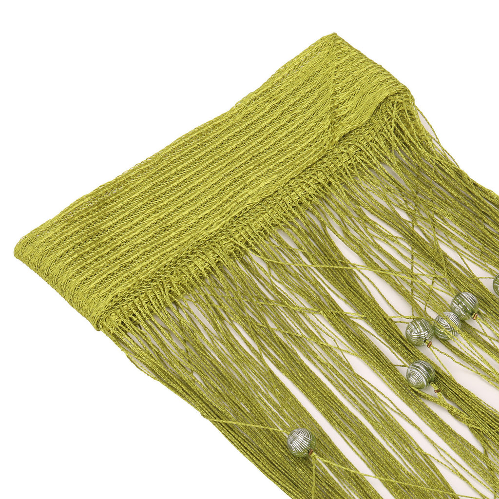 Beaded String Curtains - Apple Green