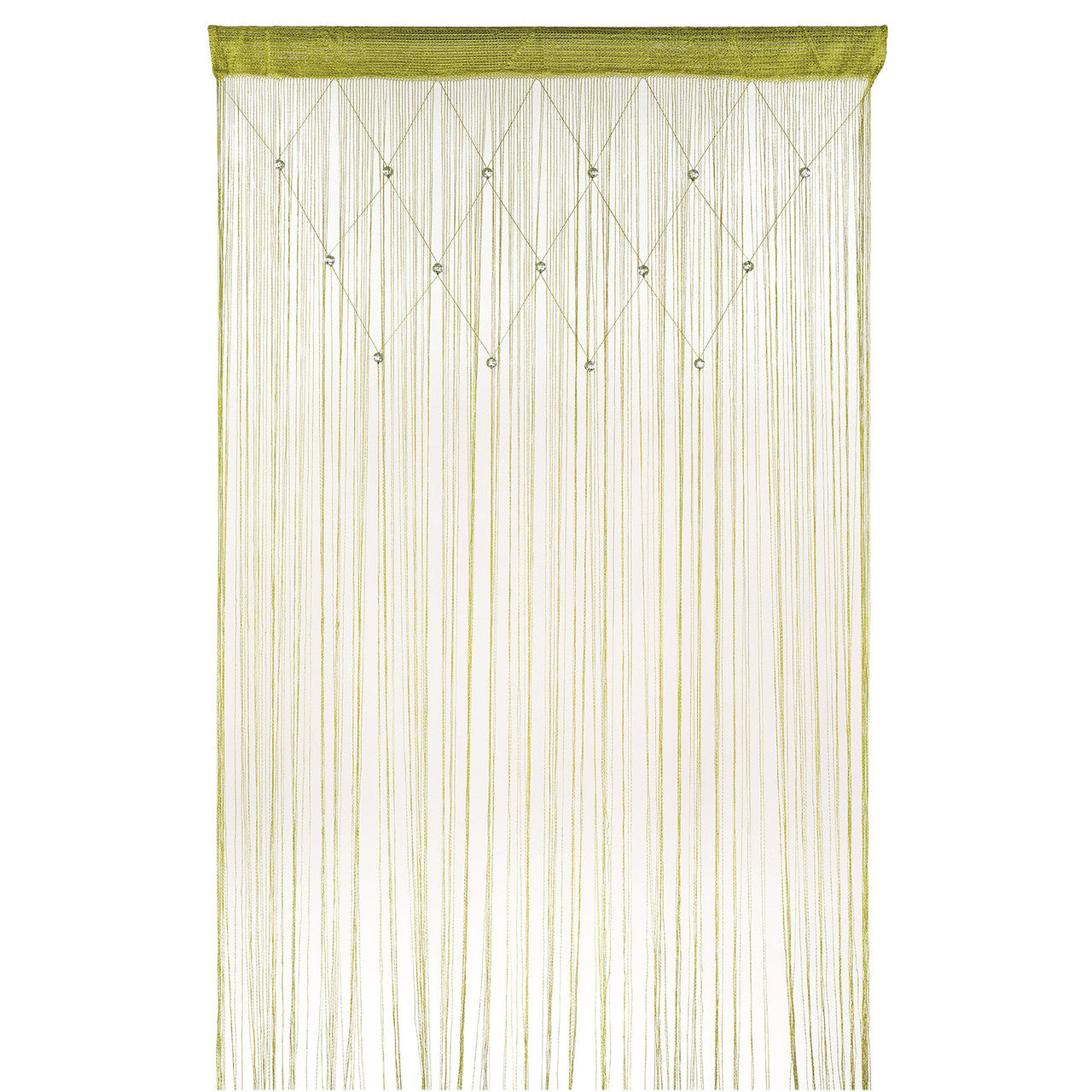 Beaded String Curtains - Apple Green