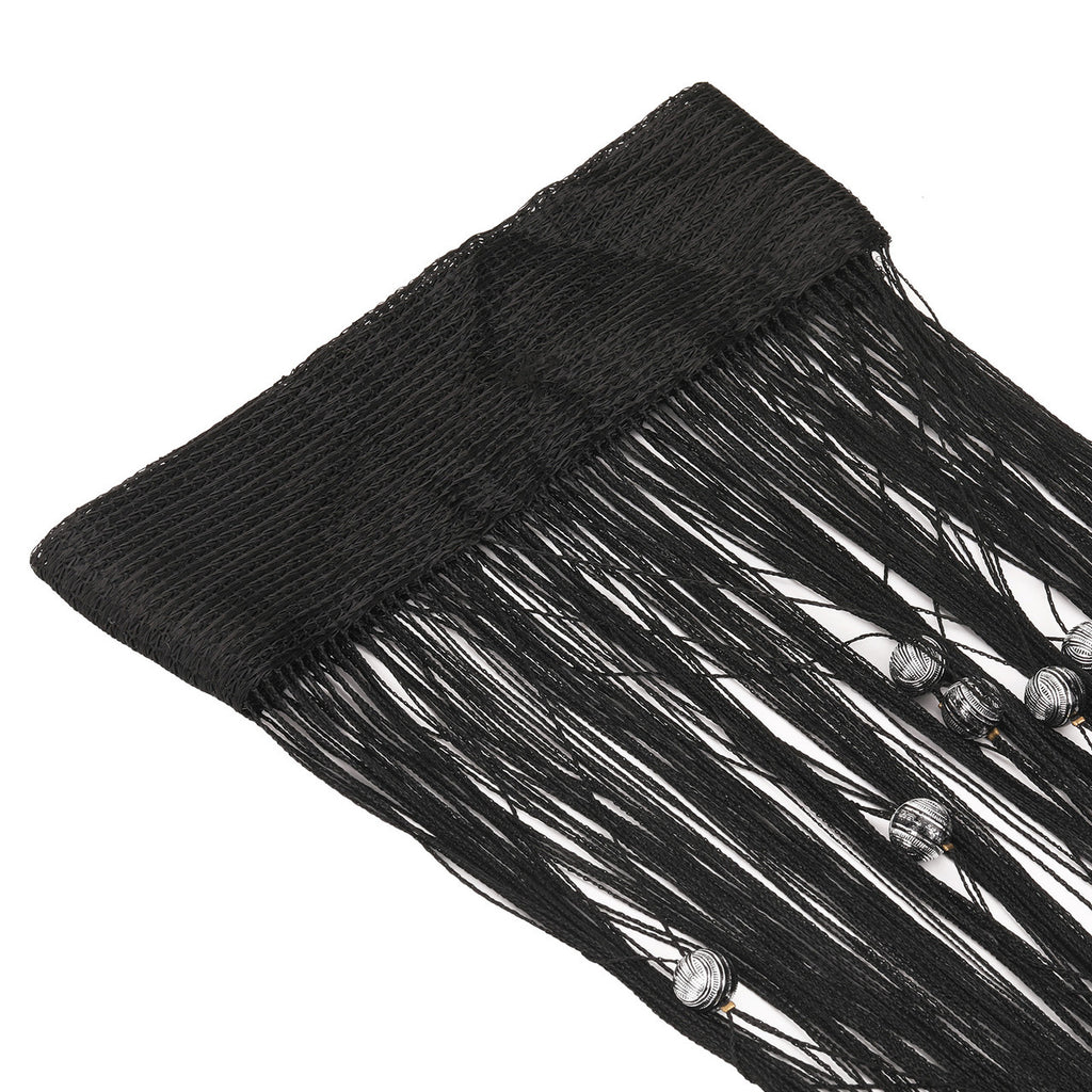 Beaded String Curtains - Black