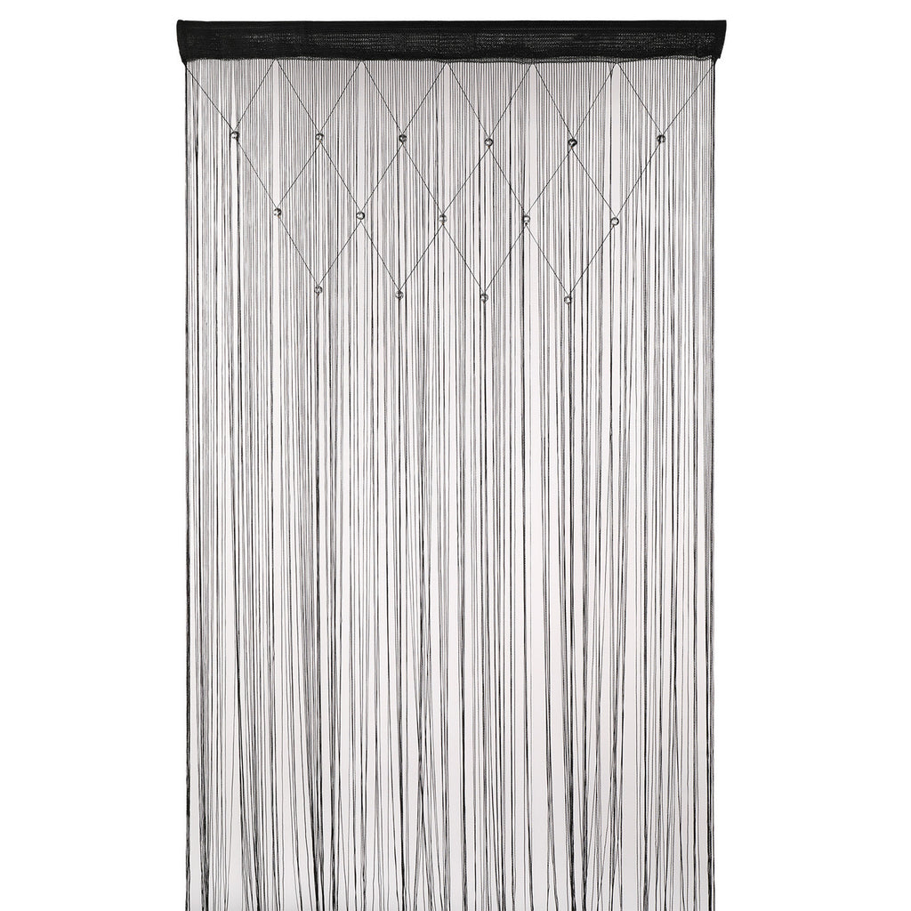 Beaded String Curtains - Black