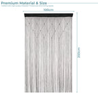 Beaded String Curtains - Black