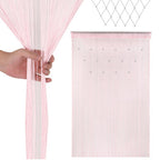 Beaded String Curtains - Baby Pink