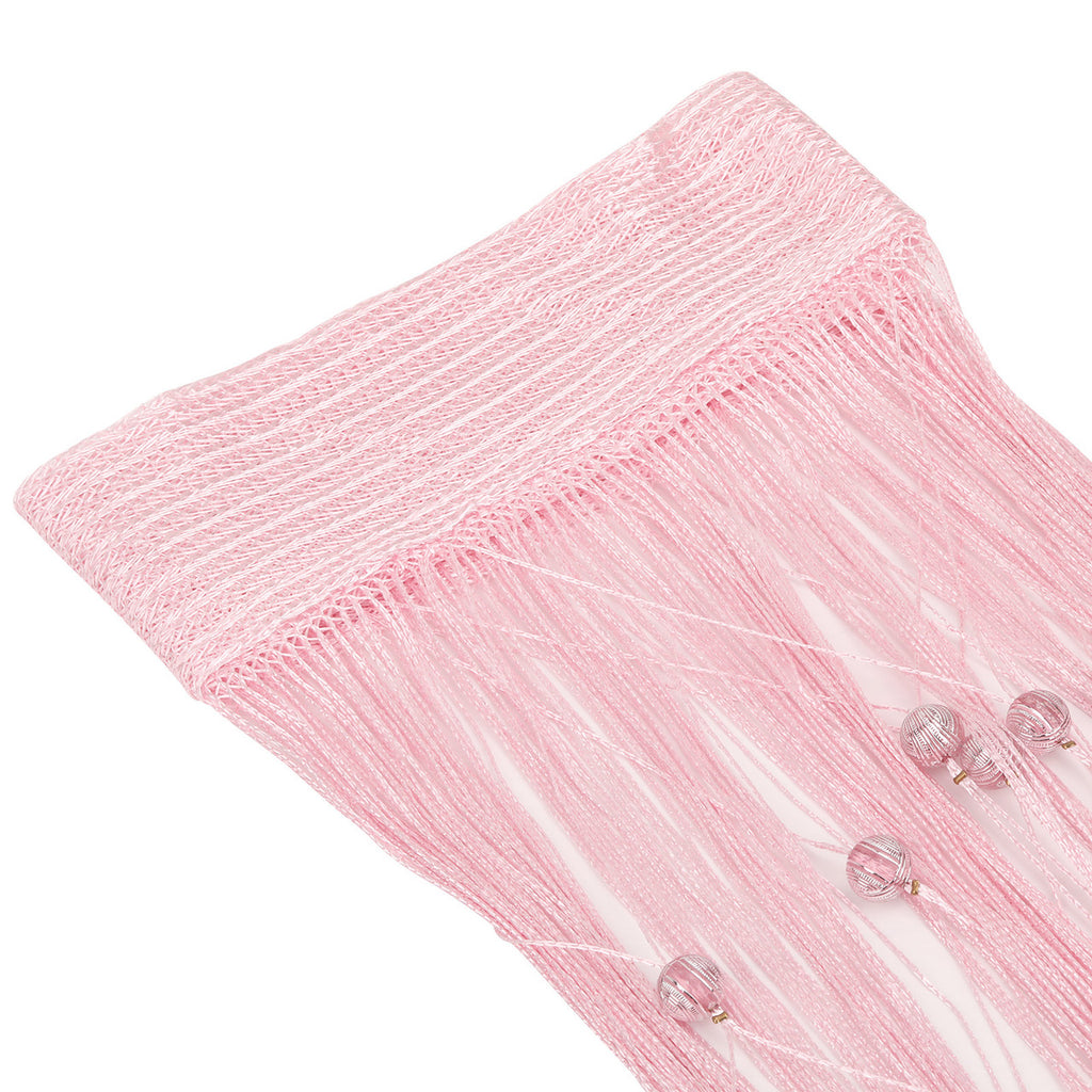 Beaded String Curtains - Baby Pink