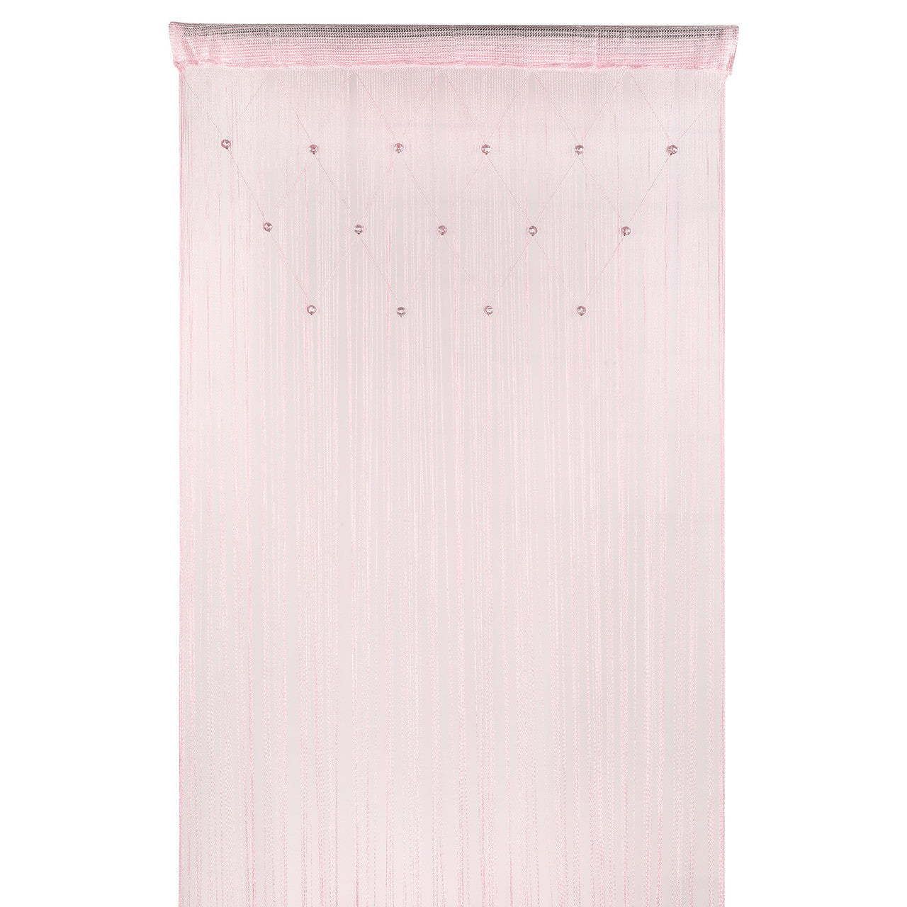 Beaded String Curtains - Baby Pink