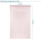 Beaded String Curtains - Baby Pink