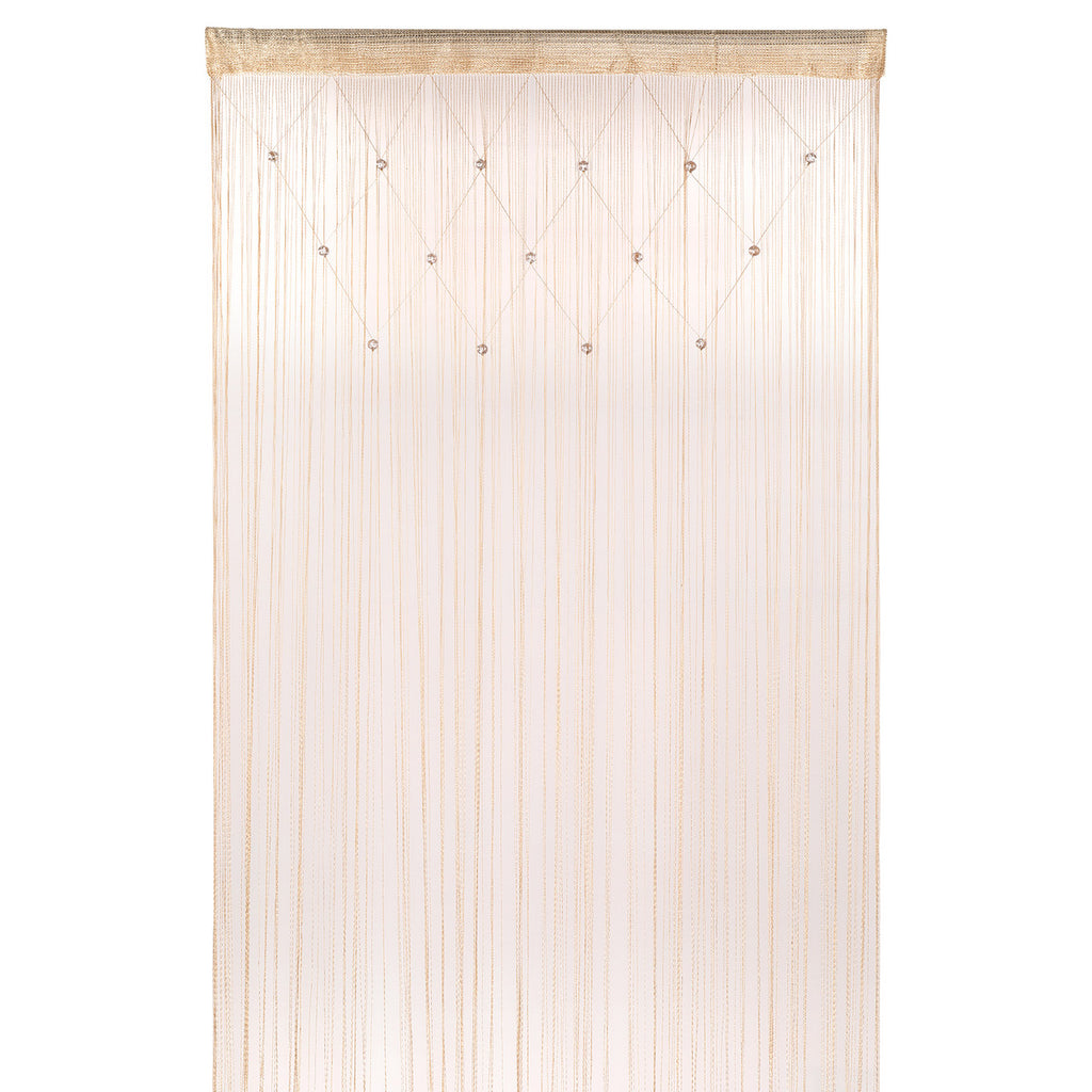 Beaded String Curtains -Champagne