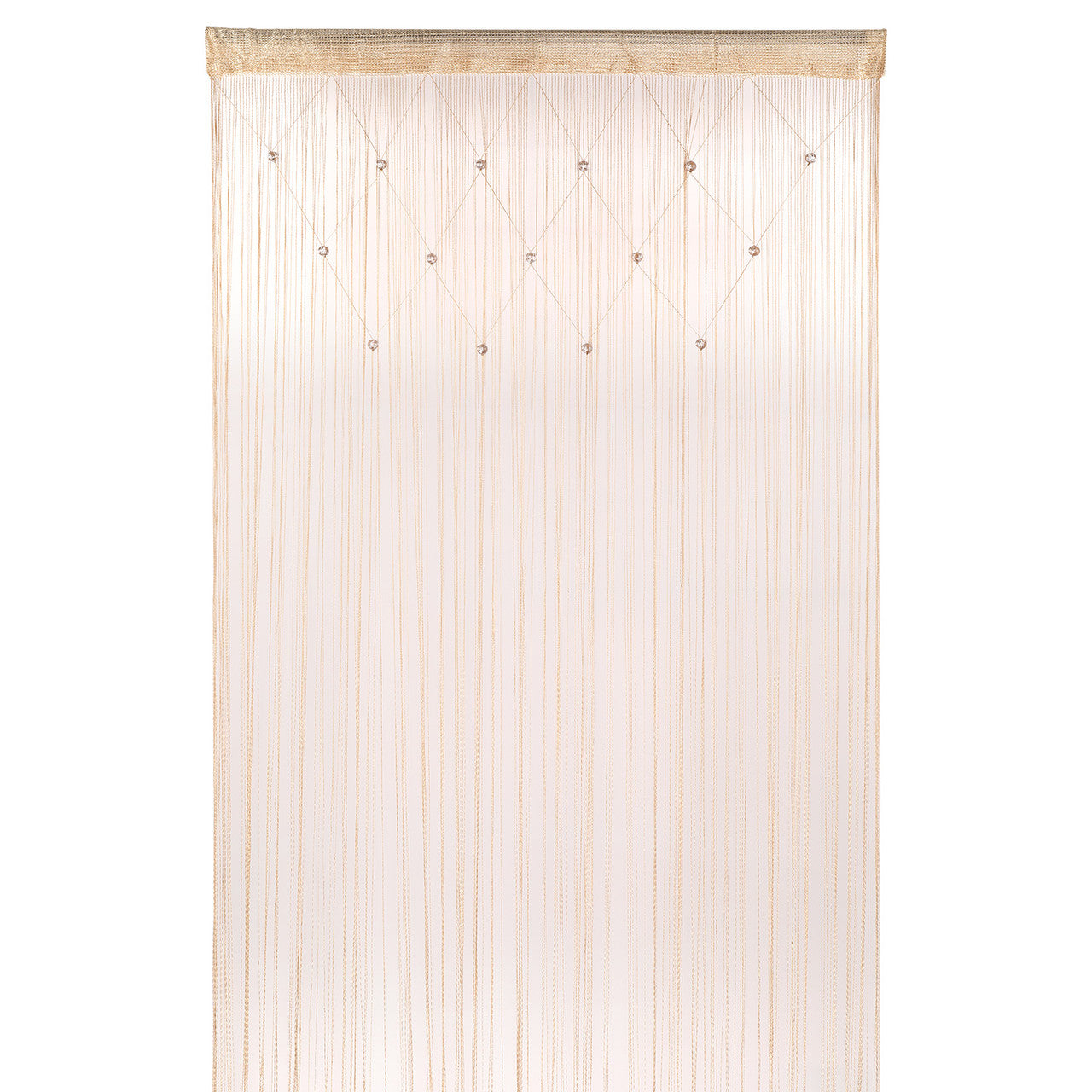 Beaded String Curtains -Champagne
