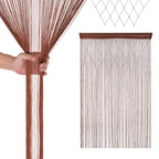 Beaded String Curtains - Dark Burgundy