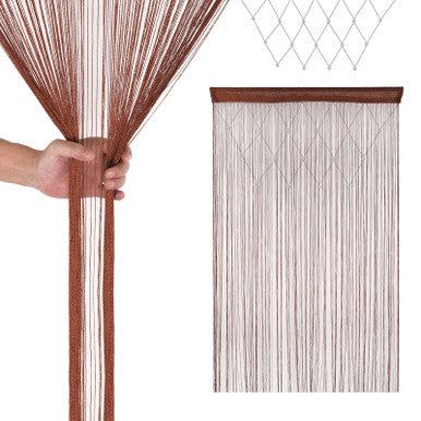 Beaded String Curtains - Dark Burgundy