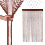 Beaded String Curtains - Dark Burgundy