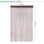 Beaded String Curtains - Dark Burgundy
