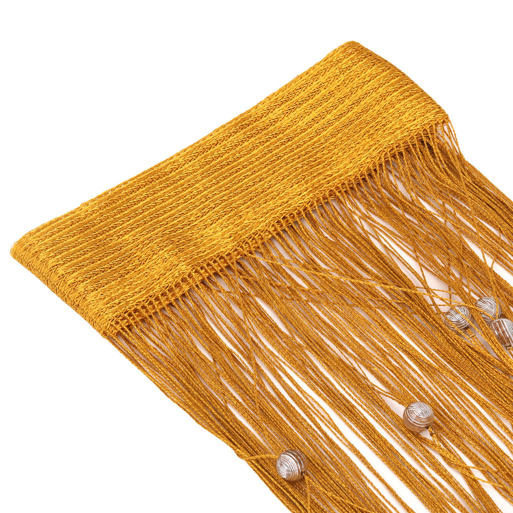 Beaded String Curtains -Gold