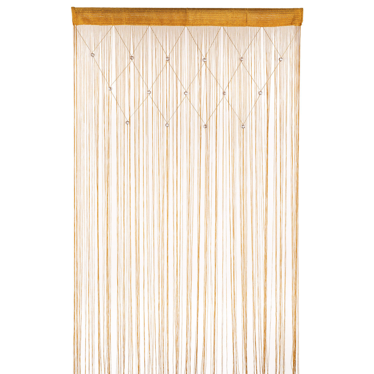 Beaded String Curtains -Gold