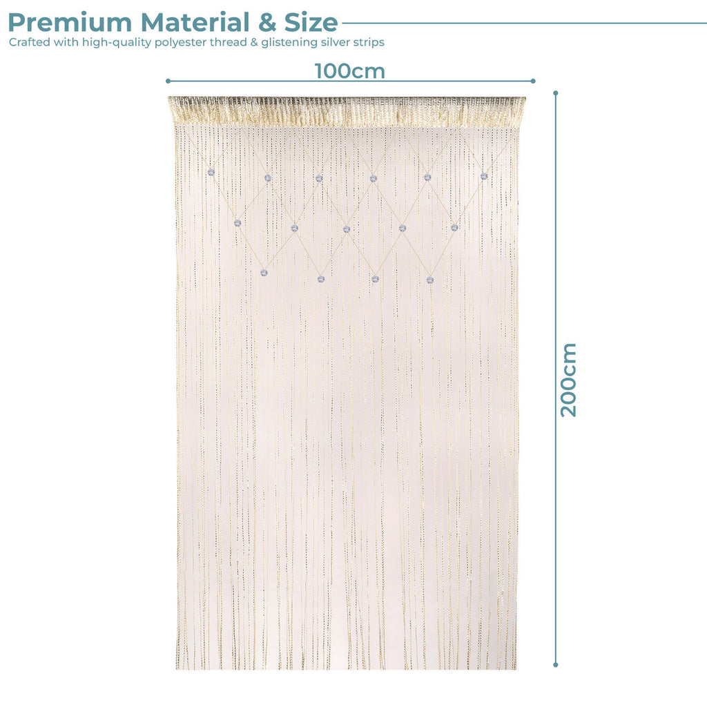 Beaded String Curtains - Ivory