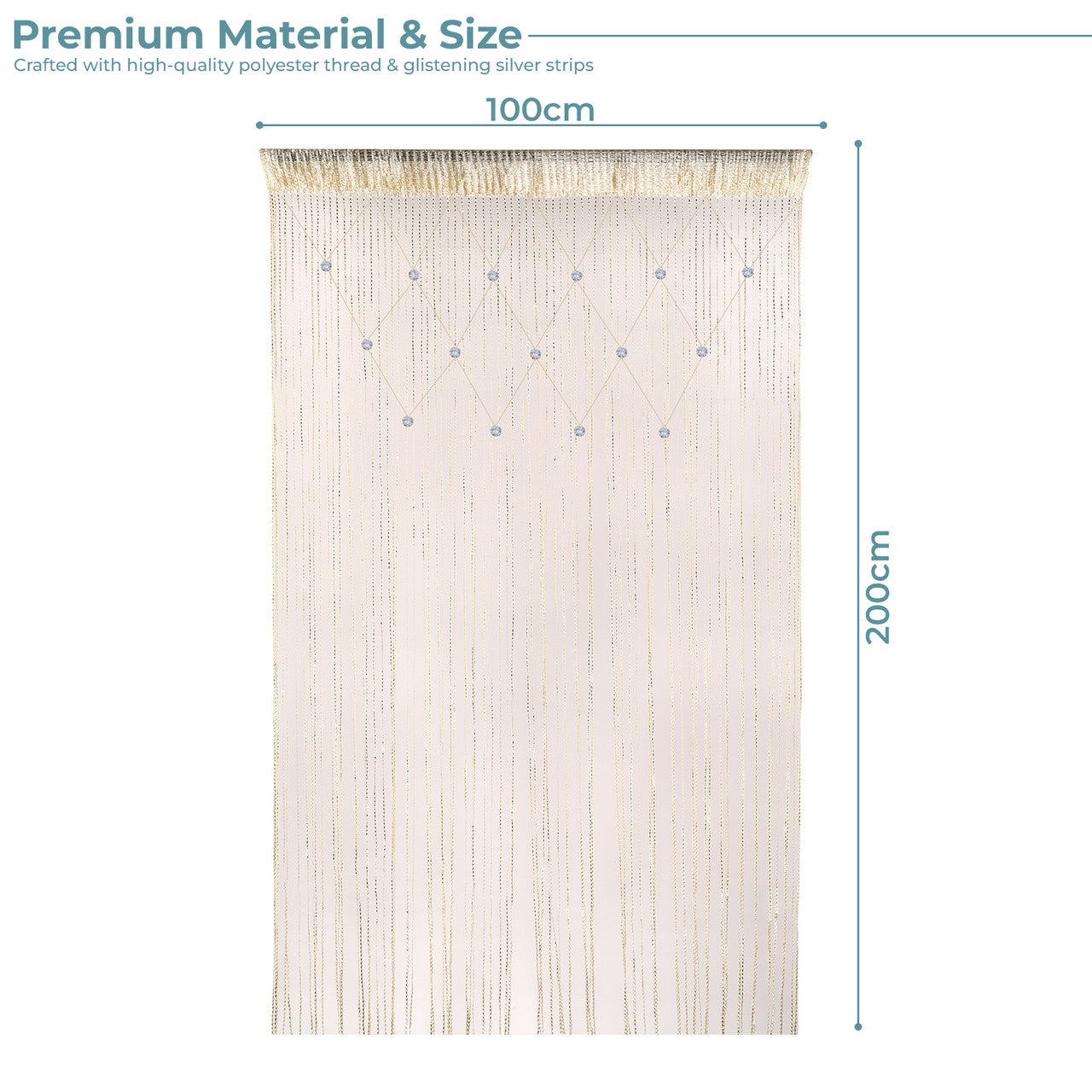 Beaded String Curtains - Ivory