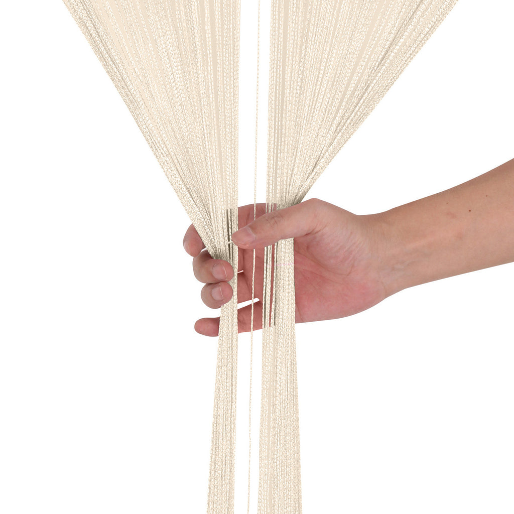 Beaded String Curtains - Ivory