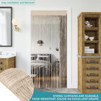 Beaded String Curtains - Ivory