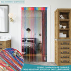 Beaded String Curtains - Multi Colour