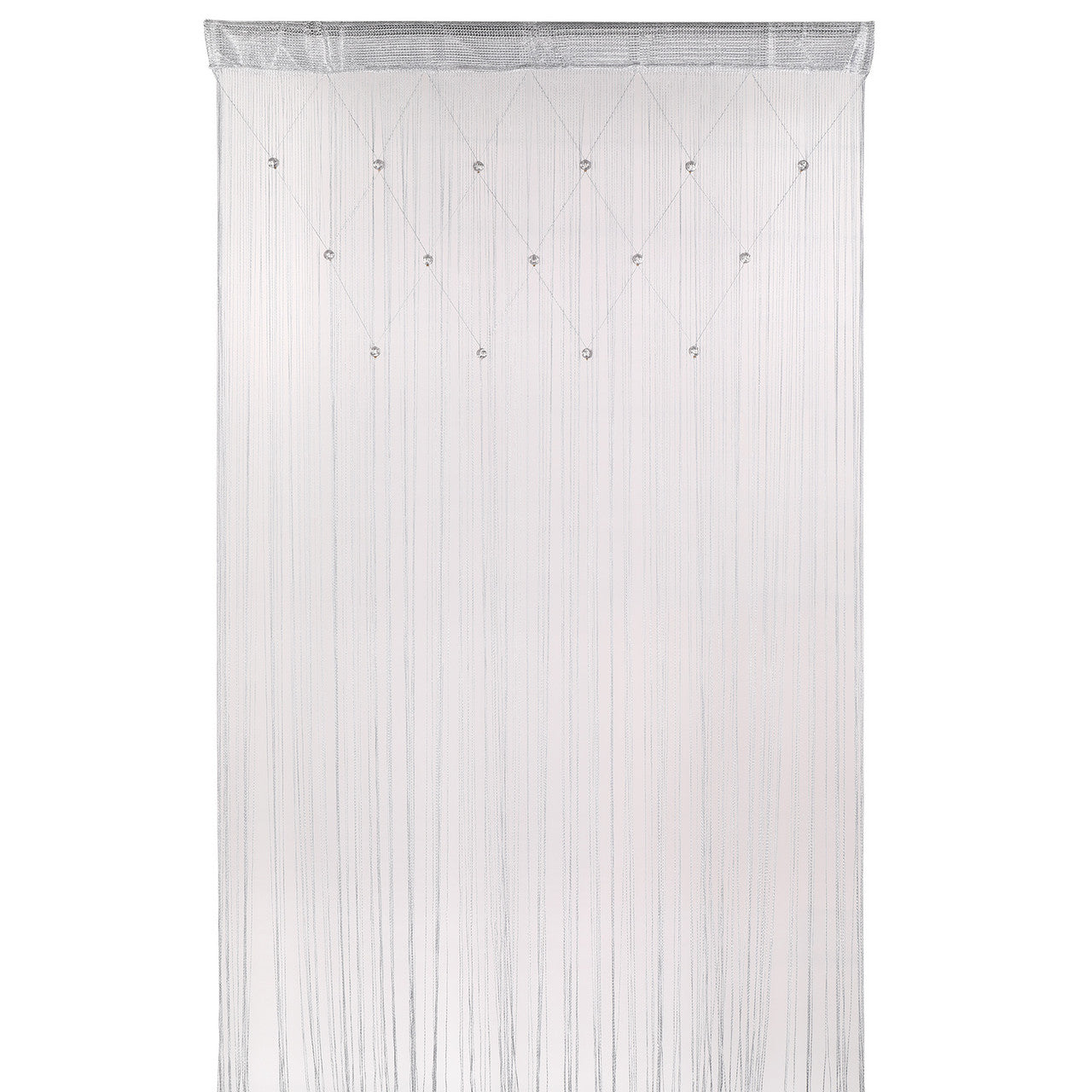 Beaded String Curtains - Silver