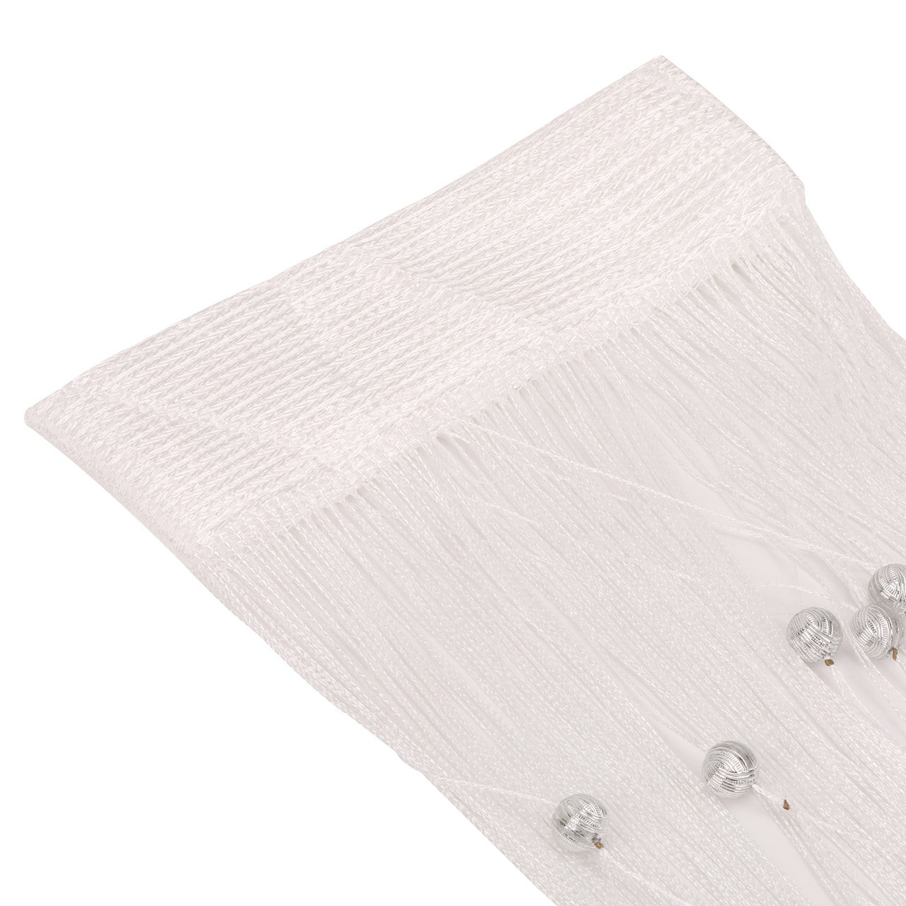 Beaded String Curtains - White