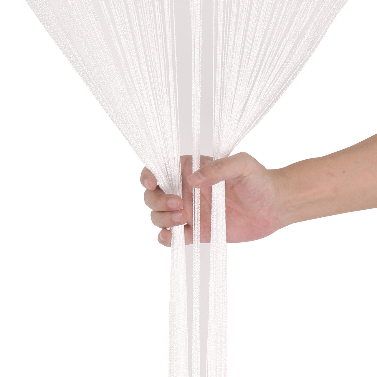 Beaded String Curtains - White