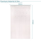 Beaded String Curtains - White