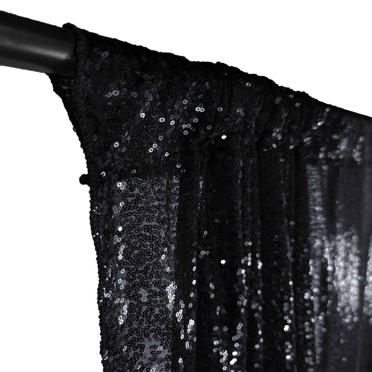 4ft x 9ft Sequin Backdrop Photography - Black
