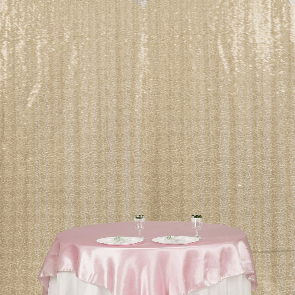 4ft x 9ft Sequin Backdrop Photography - Champagne