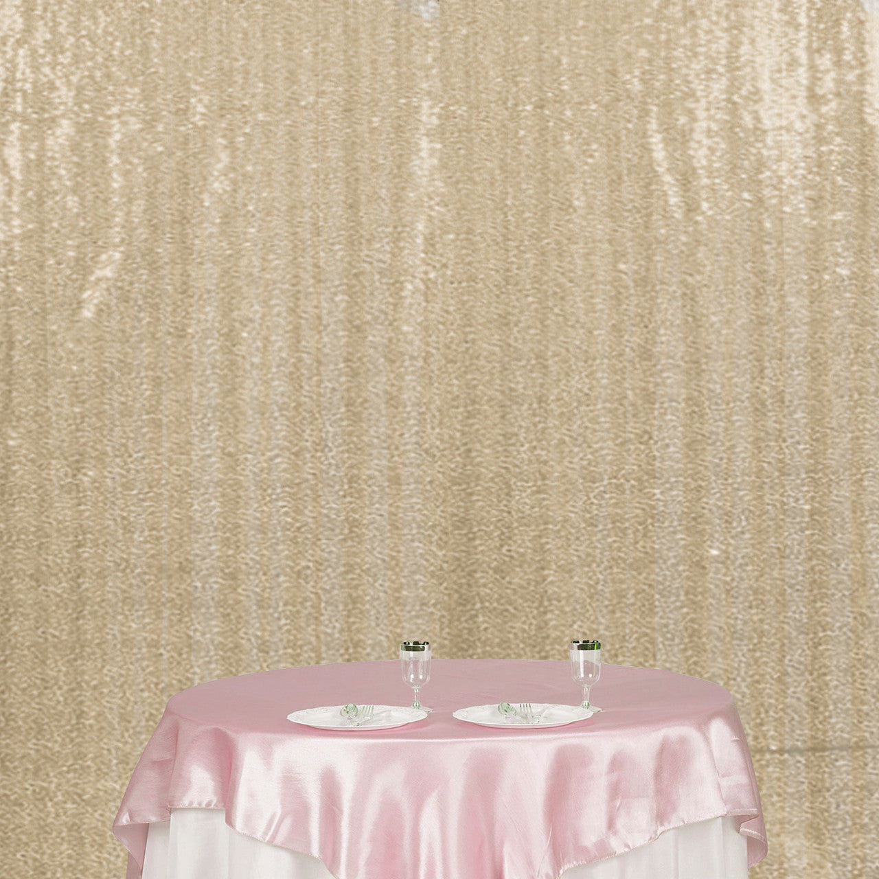 4ft x 9ft Sequin Backdrop Photography - Champagne