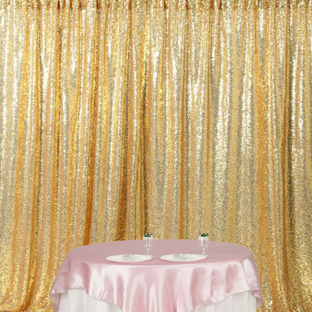 4ft x 9ft Sequin Backdrop Photography - Gold