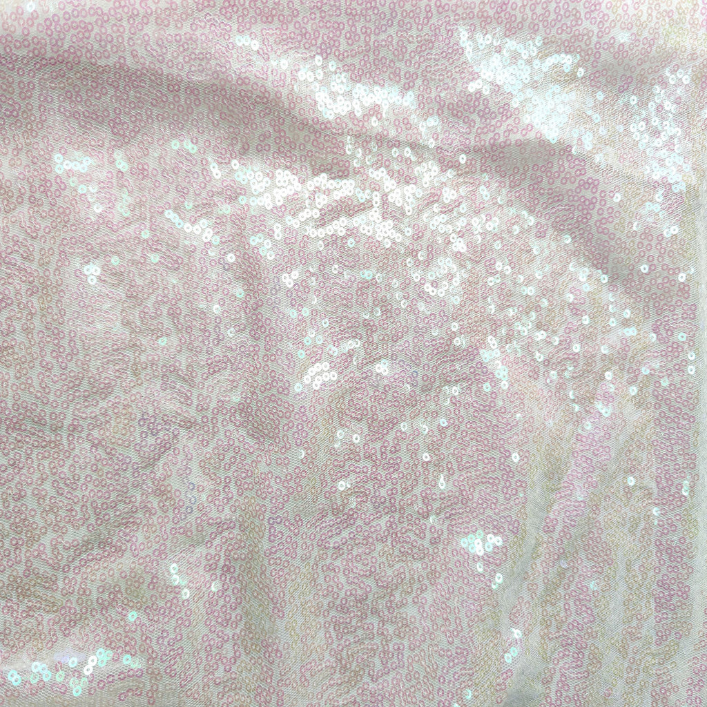 4ft x 9ft Sequin Backdrop Photography - Iridescent White