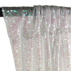 4ft x 9ft Sequin Backdrop Photography - Iridescent White