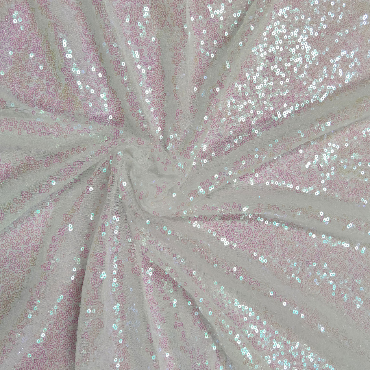 4ft x 9ft Sequin Backdrop Photography - Iridescent White