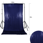4ft x 9ft Sequin Backdrop Photography - Royal Blue