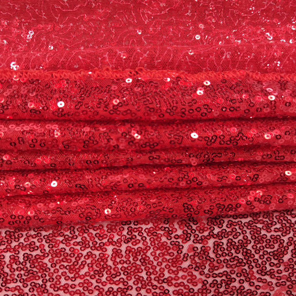4ft x 9ft Sequin Backdrop Photography - Red