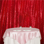 4ft x 9ft Sequin Backdrop Photography - Red