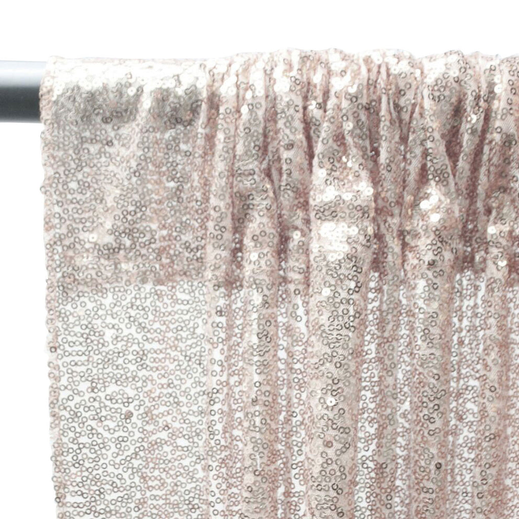 4ft x 9ft Sequin Backdrop Photography - Rose Gold